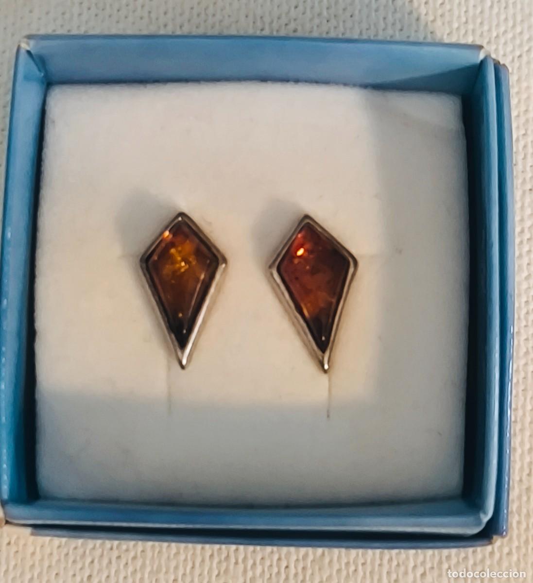 Joyeria: Vendo sencillos pendientes de plata 925 y ambar - Foto 4