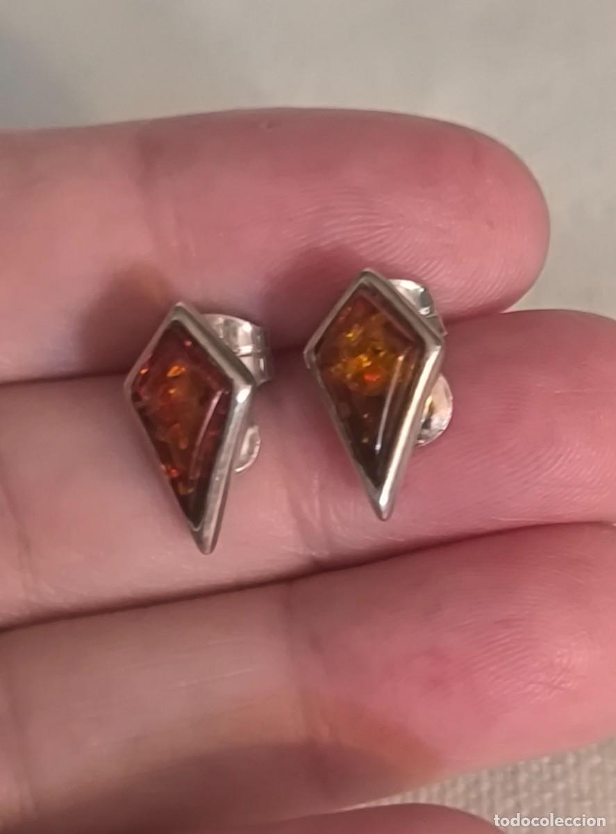 Joyeria: Vendo sencillos pendientes de plata 925 y ambar - Foto 7