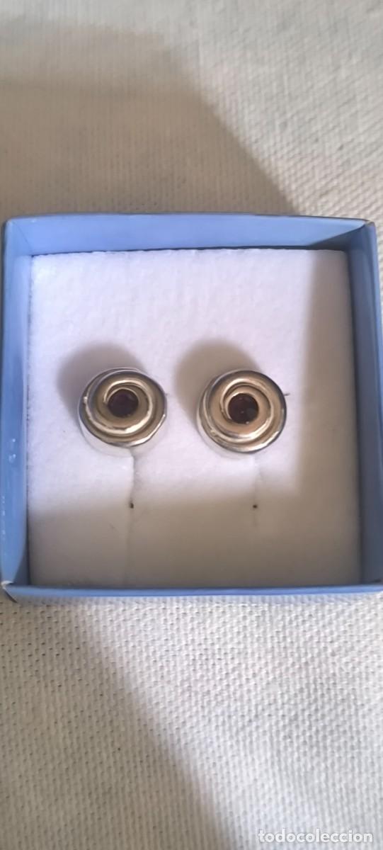 Joyeria: Vendo pendientes de plata 925 y piedra granate - Foto 3
