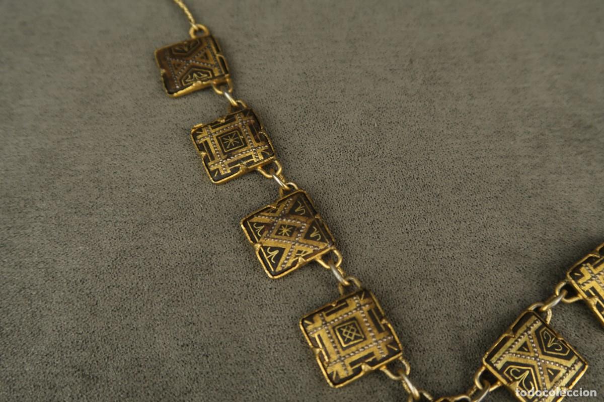 Joyeria: Antiguo Collar Damasquinado - Foto 4