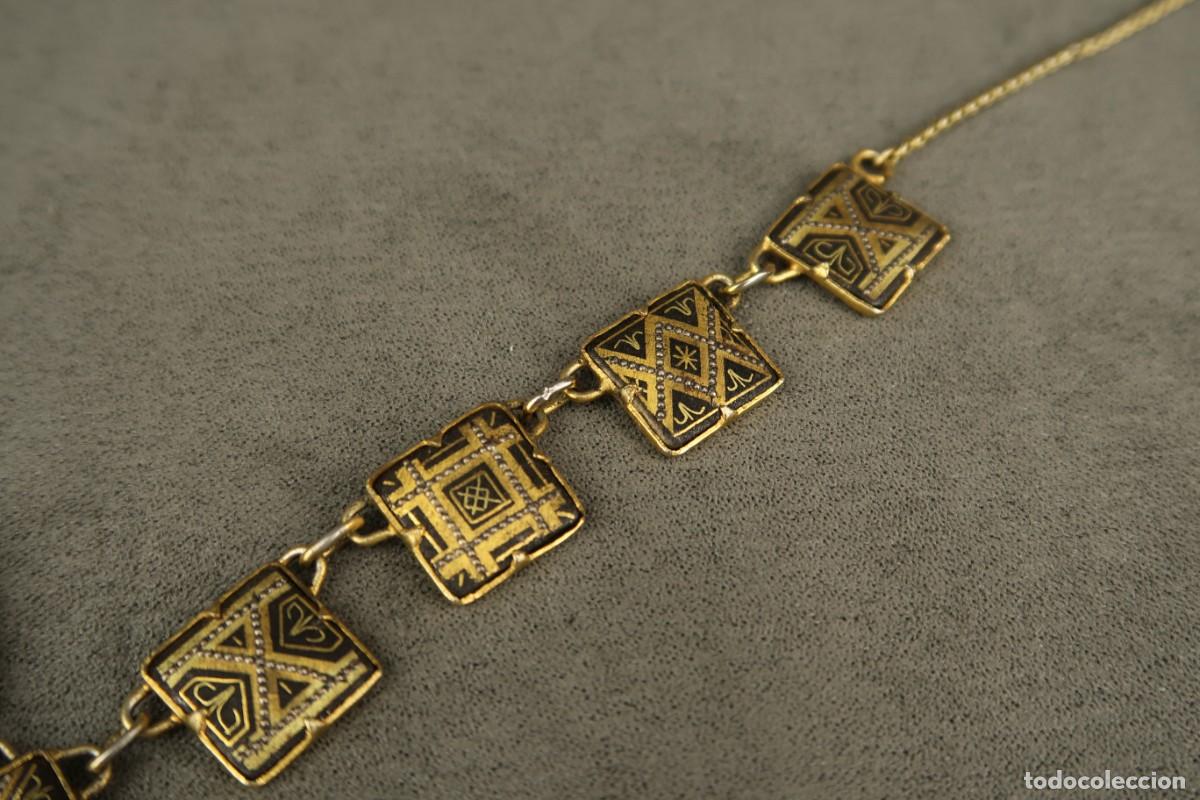 Joyeria: Antiguo Collar Damasquinado - Foto 8