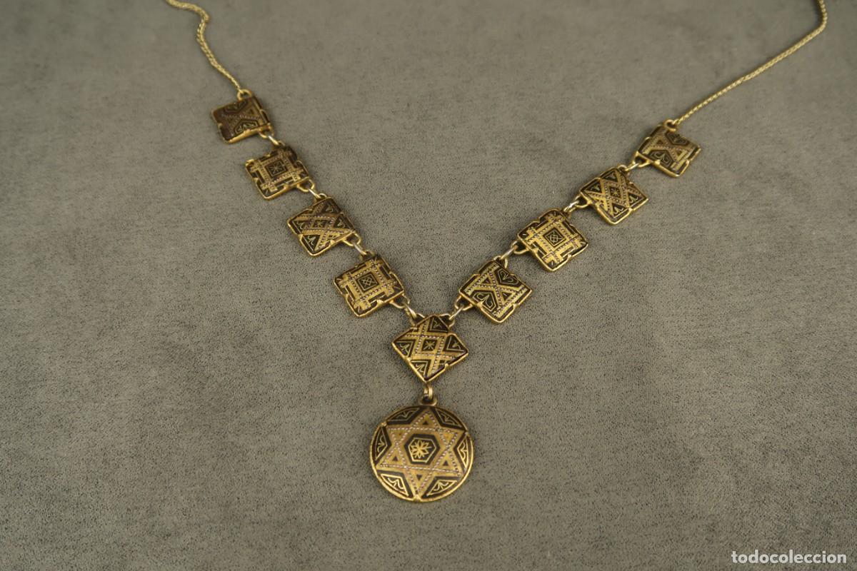 Joyeria: Antiguo Collar Damasquinado - Foto 9