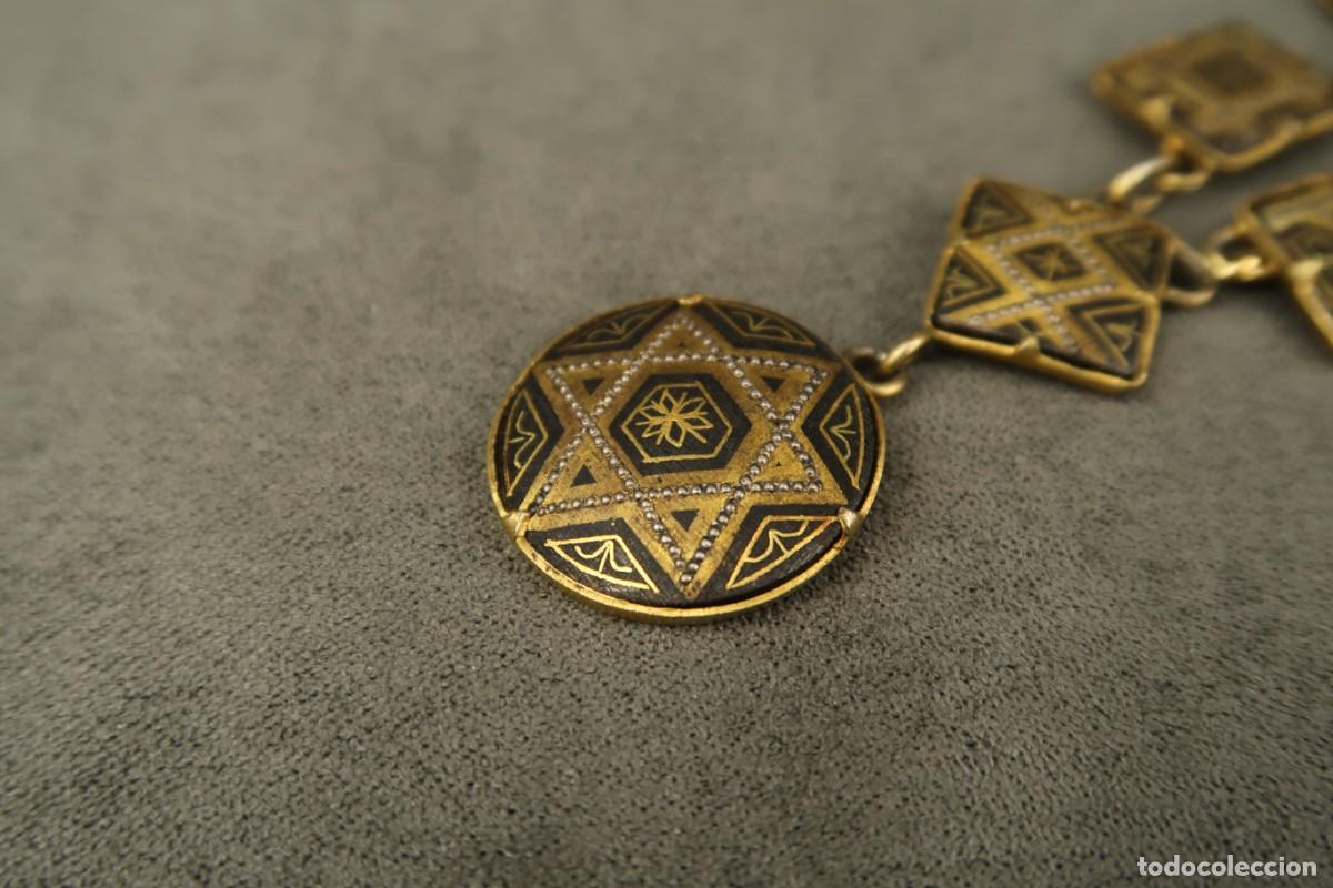 Joyeria: Antiguo Collar Damasquinado - Foto 11