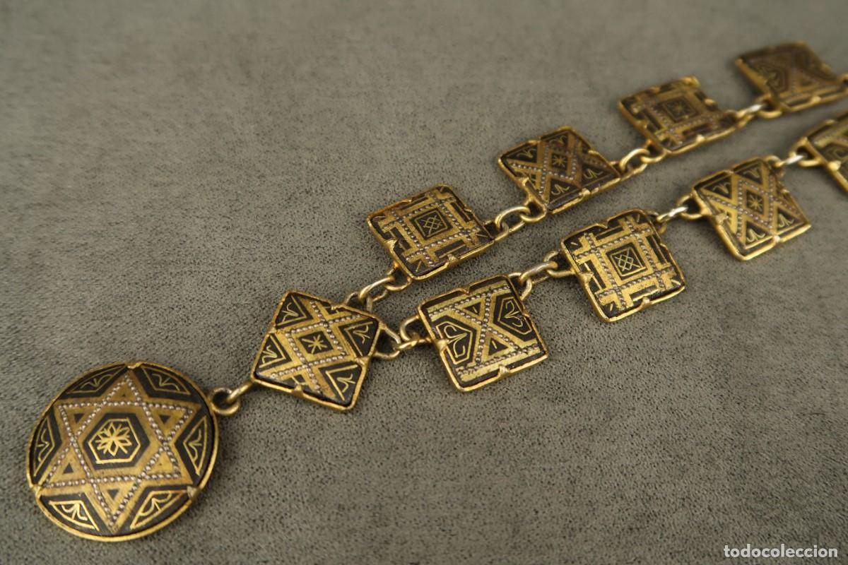 Joyeria: Antiguo Collar Damasquinado - Foto 12