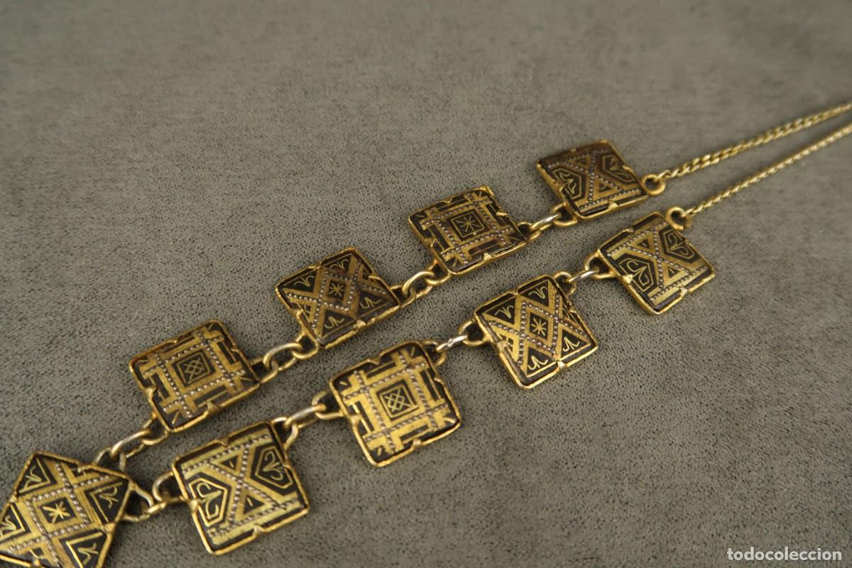 Joyeria: Antiguo Collar Damasquinado - Foto 13