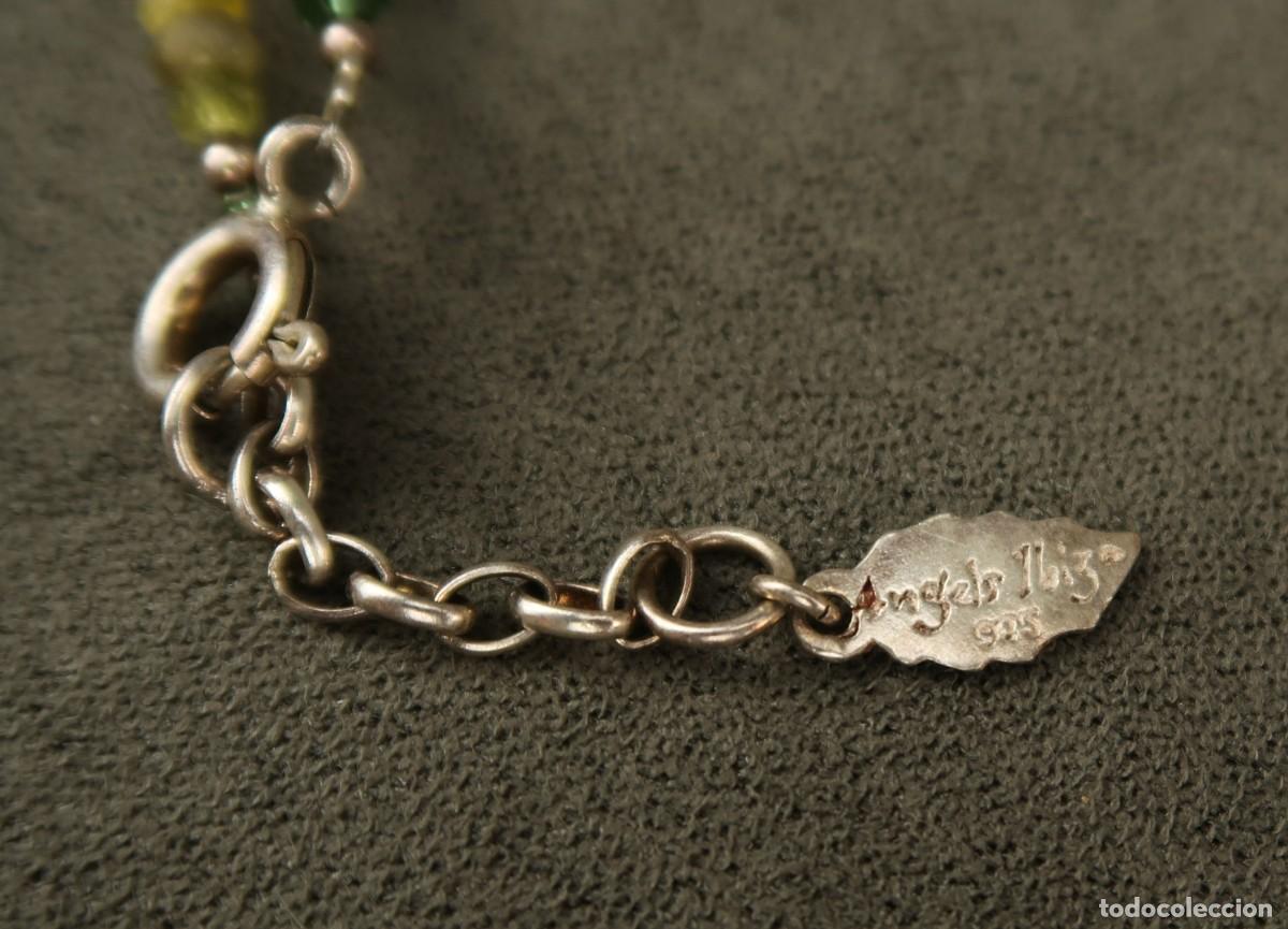 Joyeria: Antiguo Collar de Gemas Semipreciosas y Plata - Foto 11