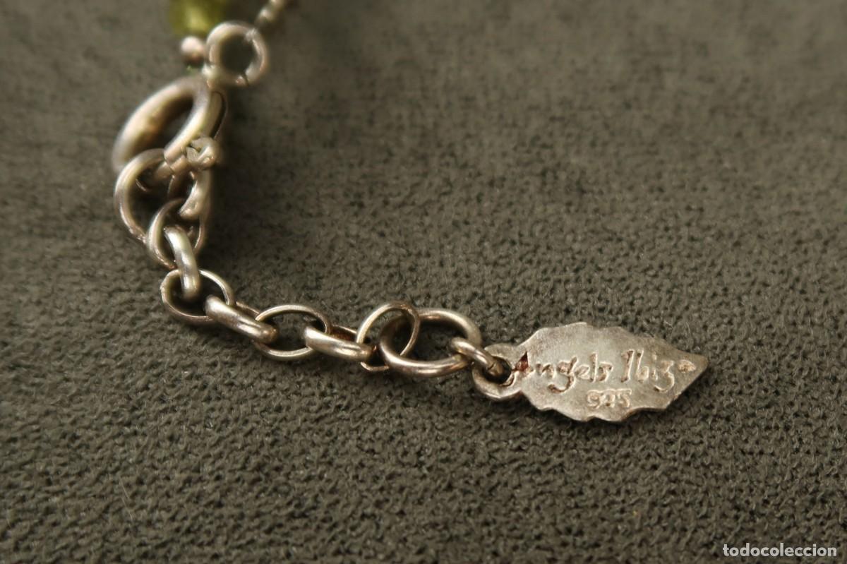 Joyeria: Antiguo Collar de Gemas Semipreciosas y Plata - Foto 12