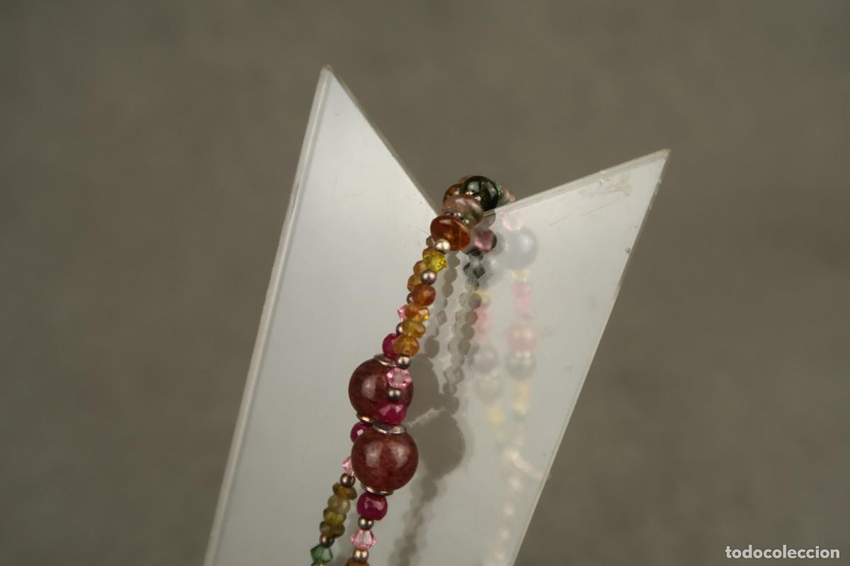 Joyeria: Antiguo Collar de Gemas Semipreciosas y Plata - Foto 18