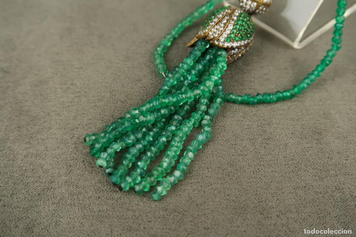 Joyeria: Antiguo Collar de Cristal Facetado - Foto 12