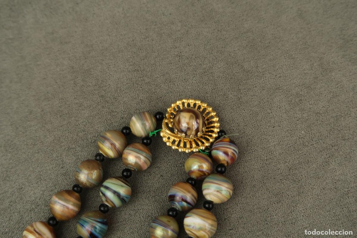 Joyeria: Antiguo Collar Doble de Cristal de Murano - Foto 6