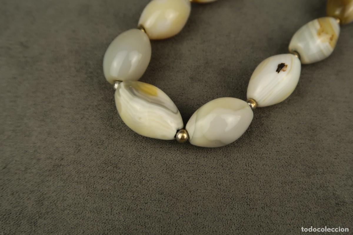 Joyeria: Antiguo Collar de &Aacute;gata - Foto 3