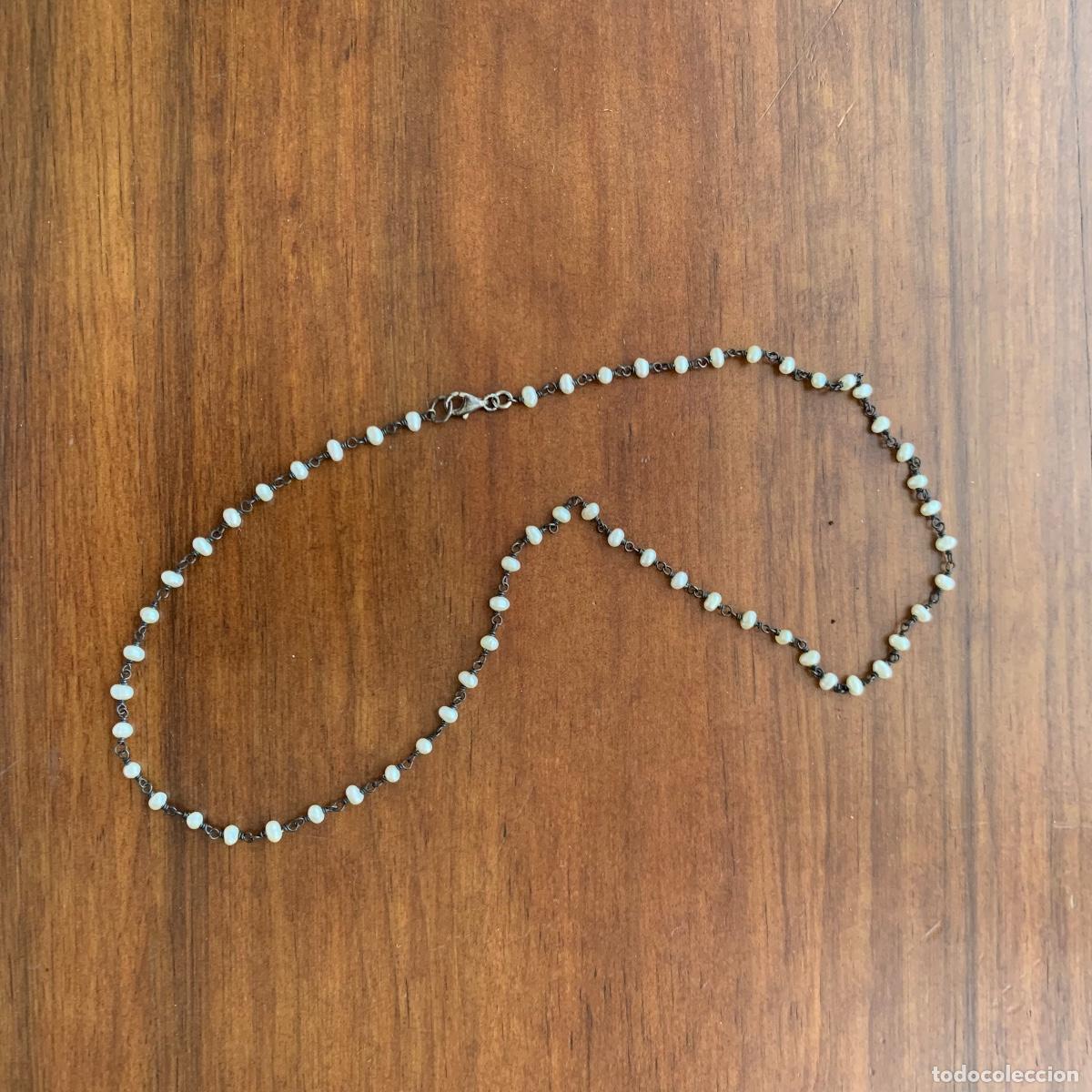 Joyeria: Gargantilla de perlas y plata - Foto 1