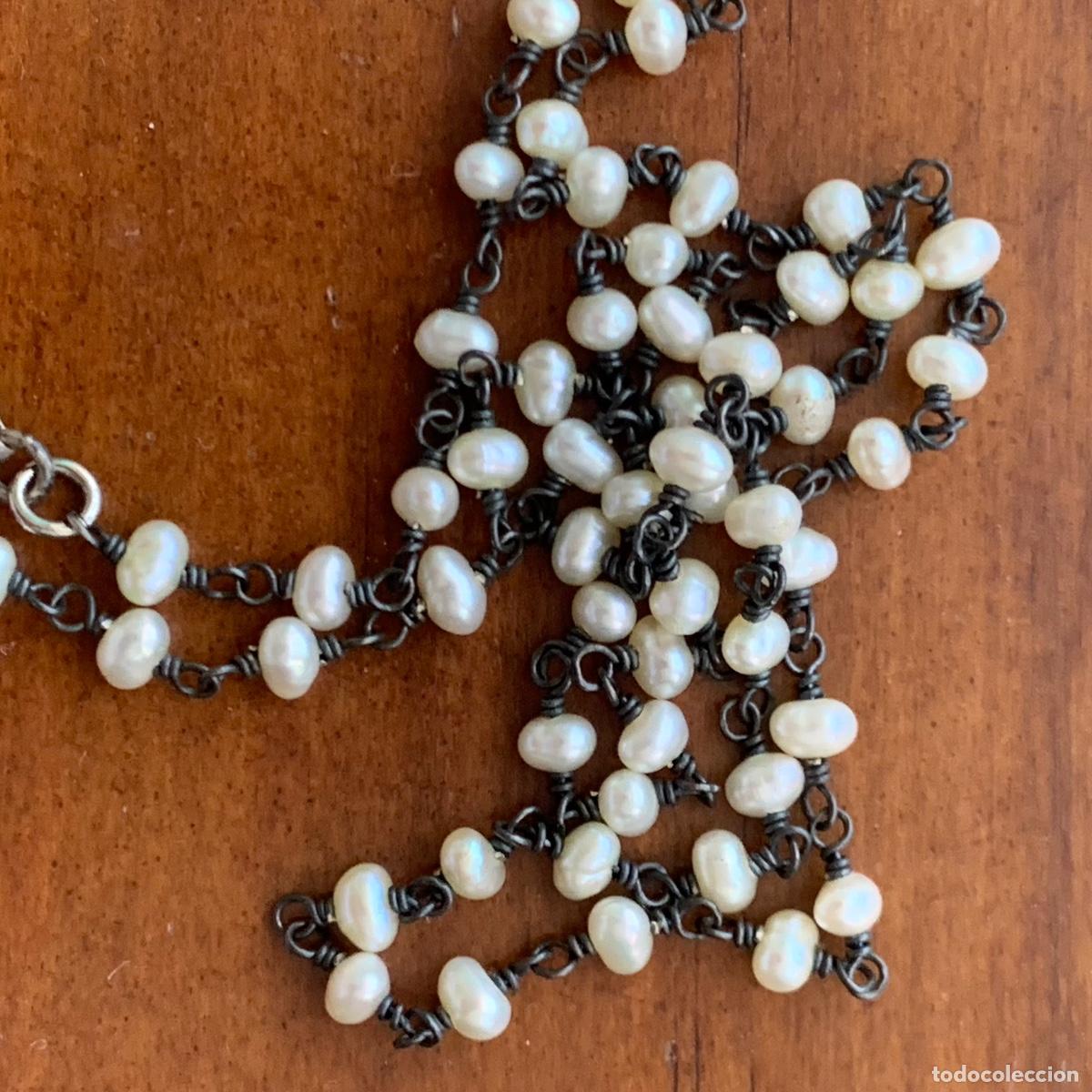 Joyeria: Gargantilla de perlas y plata - Foto 3