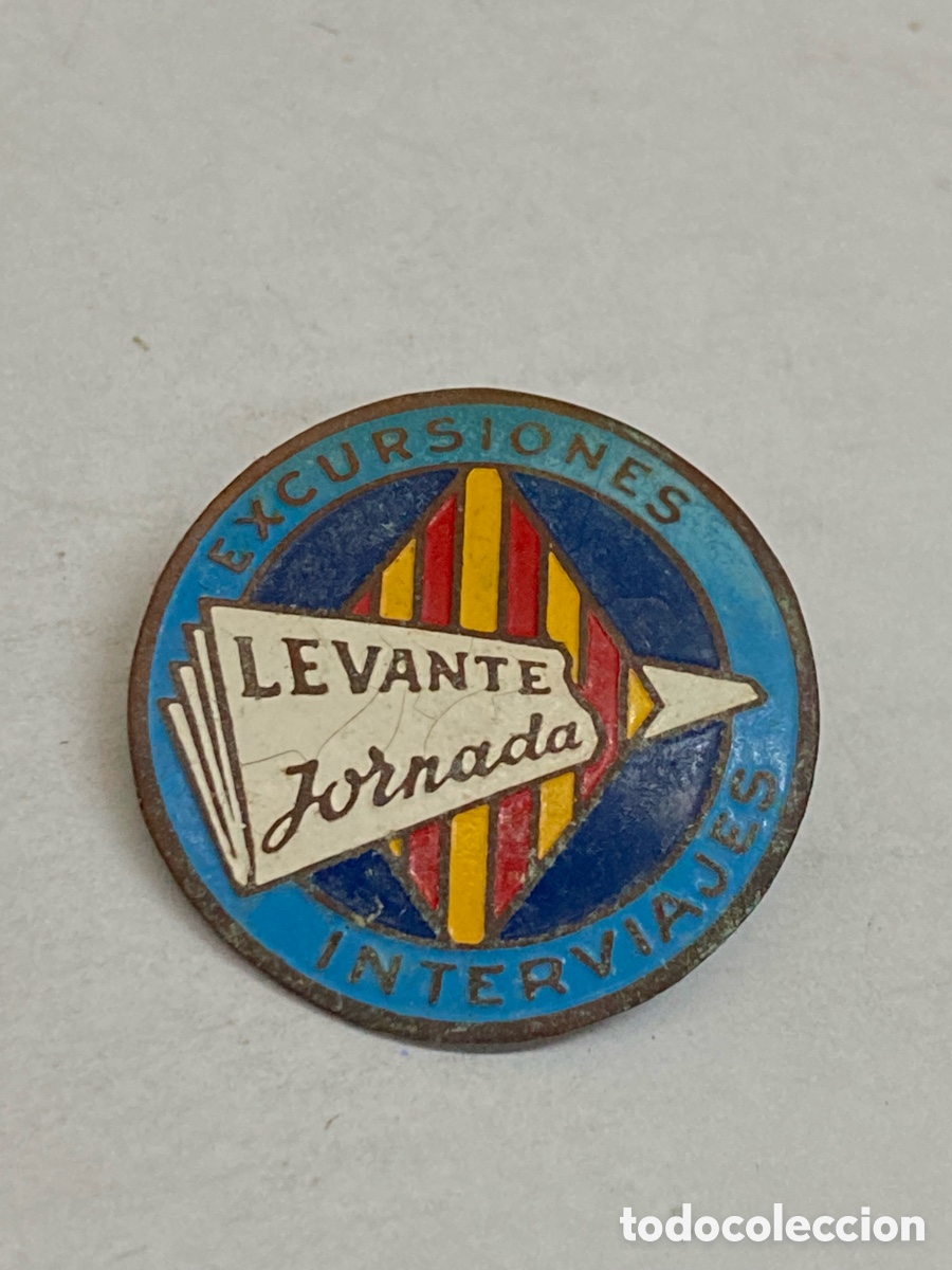 Joyeria: Broche antiguo esmaltado /PIN15 - Foto 1