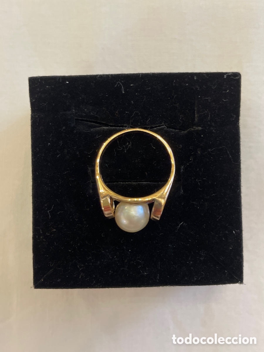 Joyeria: Anillo oro 18K y perla natural - Foto 2