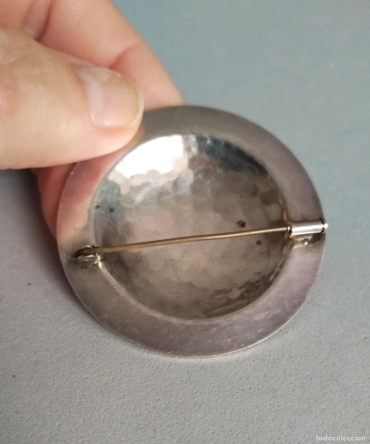 Joyeria: Antiguo broche plateado. - Foto 3
