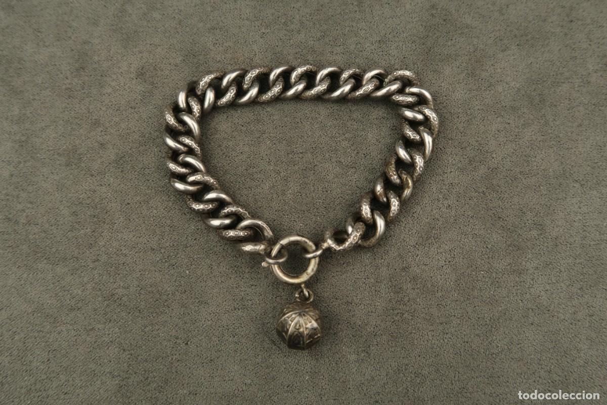 Joyeria: Antigua Pulsera de Plata - Foto 2