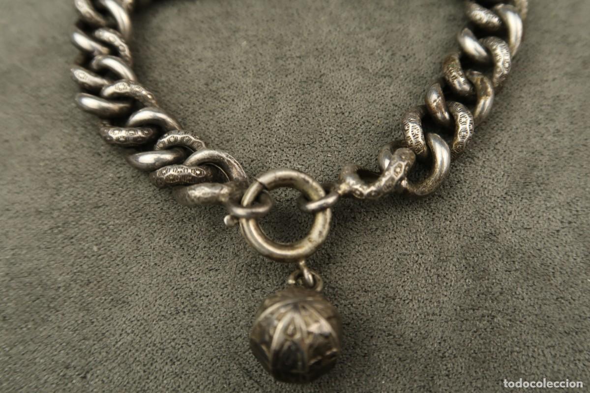 Joyeria: Antigua Pulsera de Plata - Foto 4