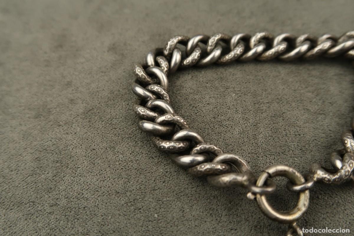 Joyeria: Antigua Pulsera de Plata - Foto 6