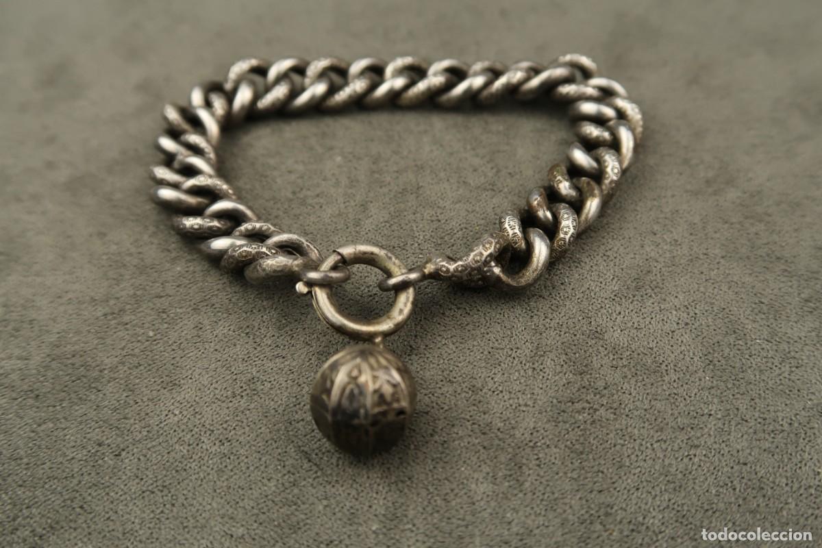 Joyeria: Antigua Pulsera de Plata - Foto 8