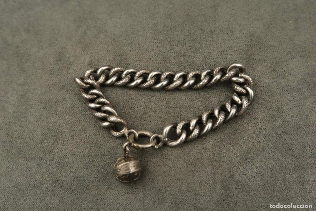 Joyeria: Antigua Pulsera de Plata - Foto 9