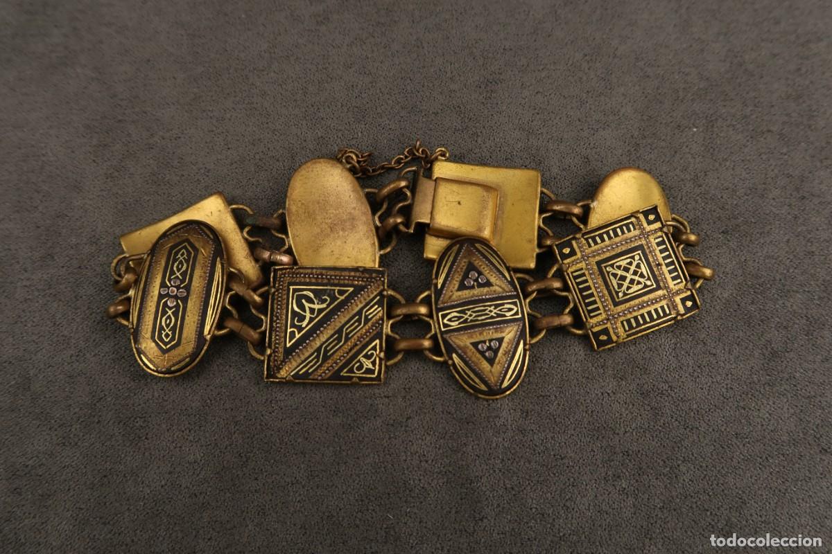 Joyeria: Antigua Pulsera Damasquinada - Foto 1