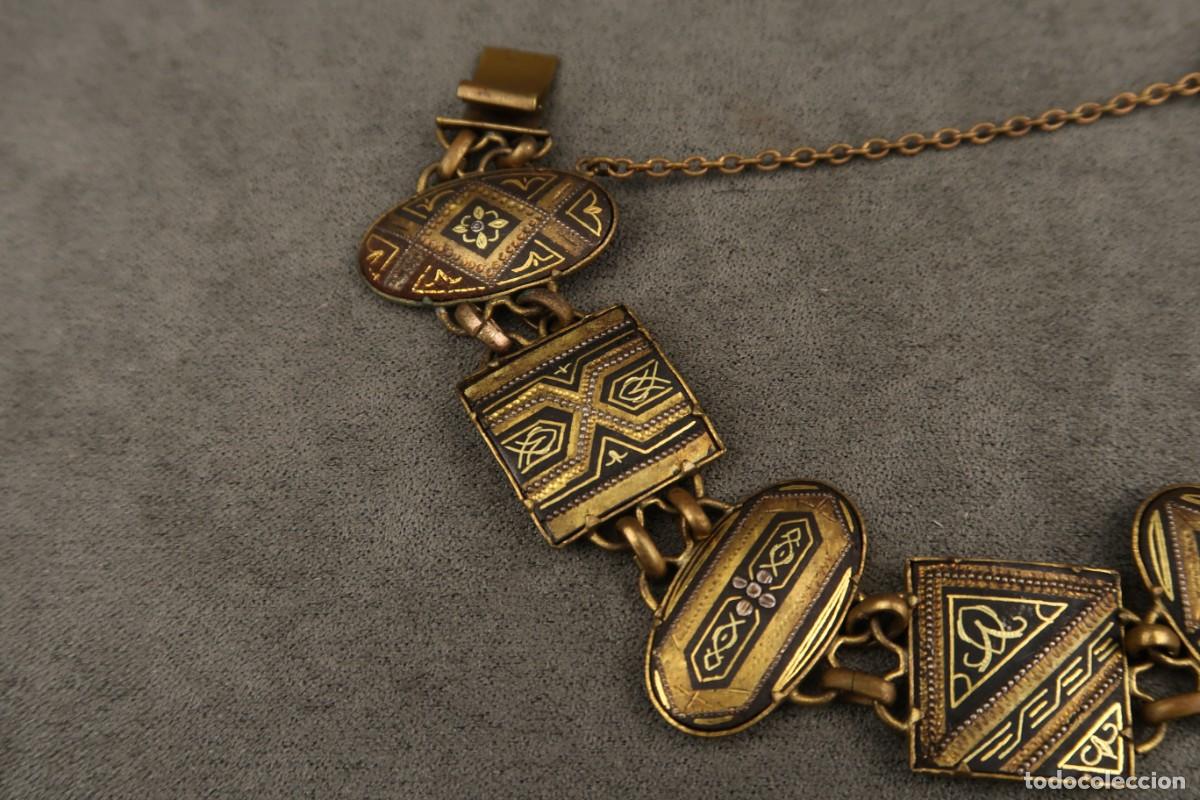 Joyeria: Antigua Pulsera Damasquinada - Foto 10