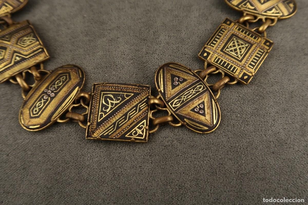 Joyeria: Antigua Pulsera Damasquinada - Foto 11