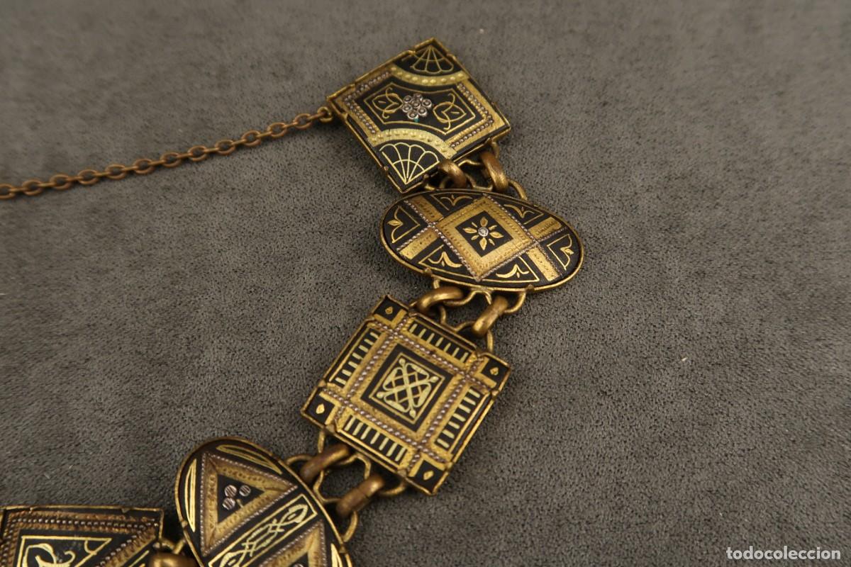 Joyeria: Antigua Pulsera Damasquinada - Foto 12