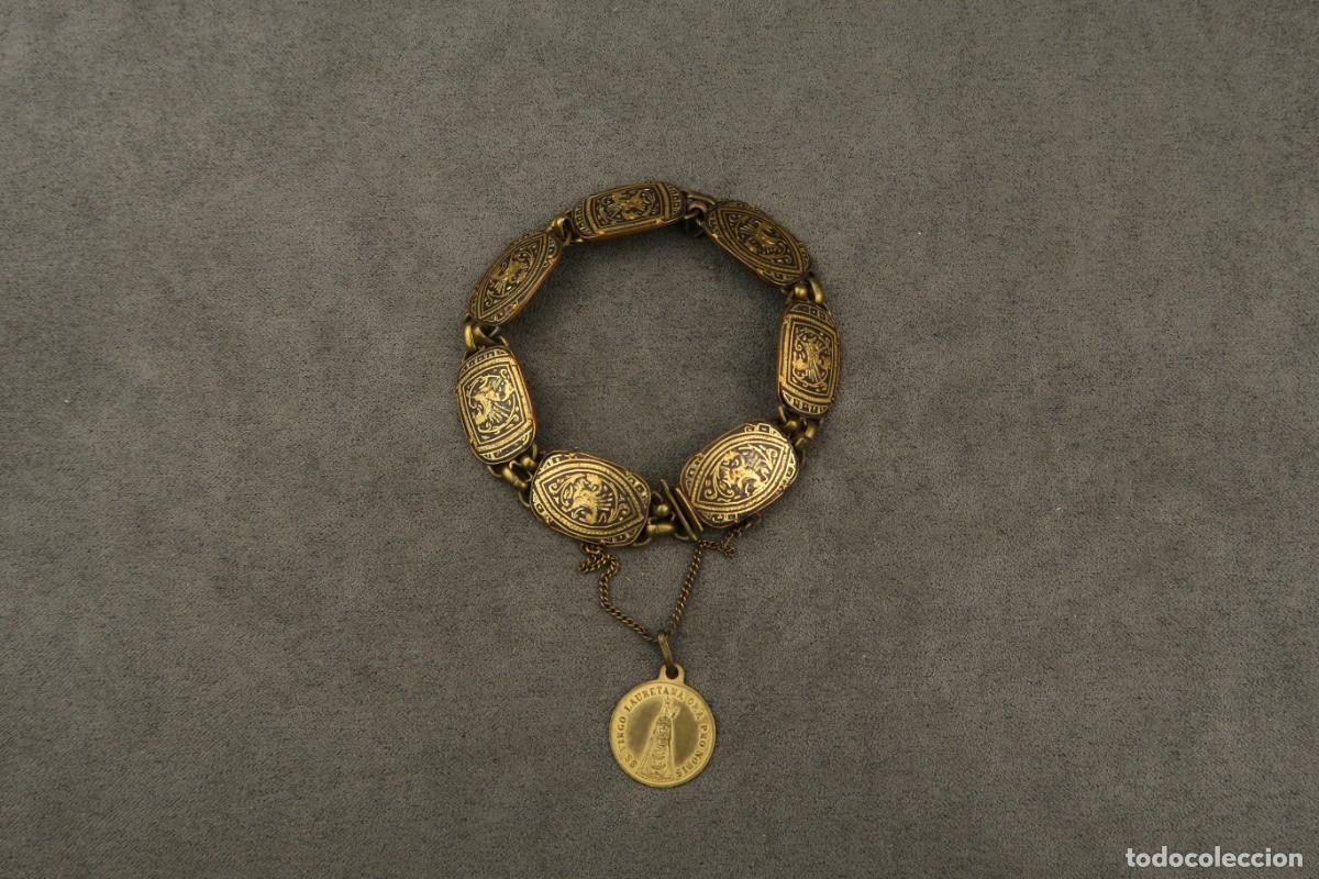 Joyeria: Antigua Pulsera Damasquinada - Foto 1
