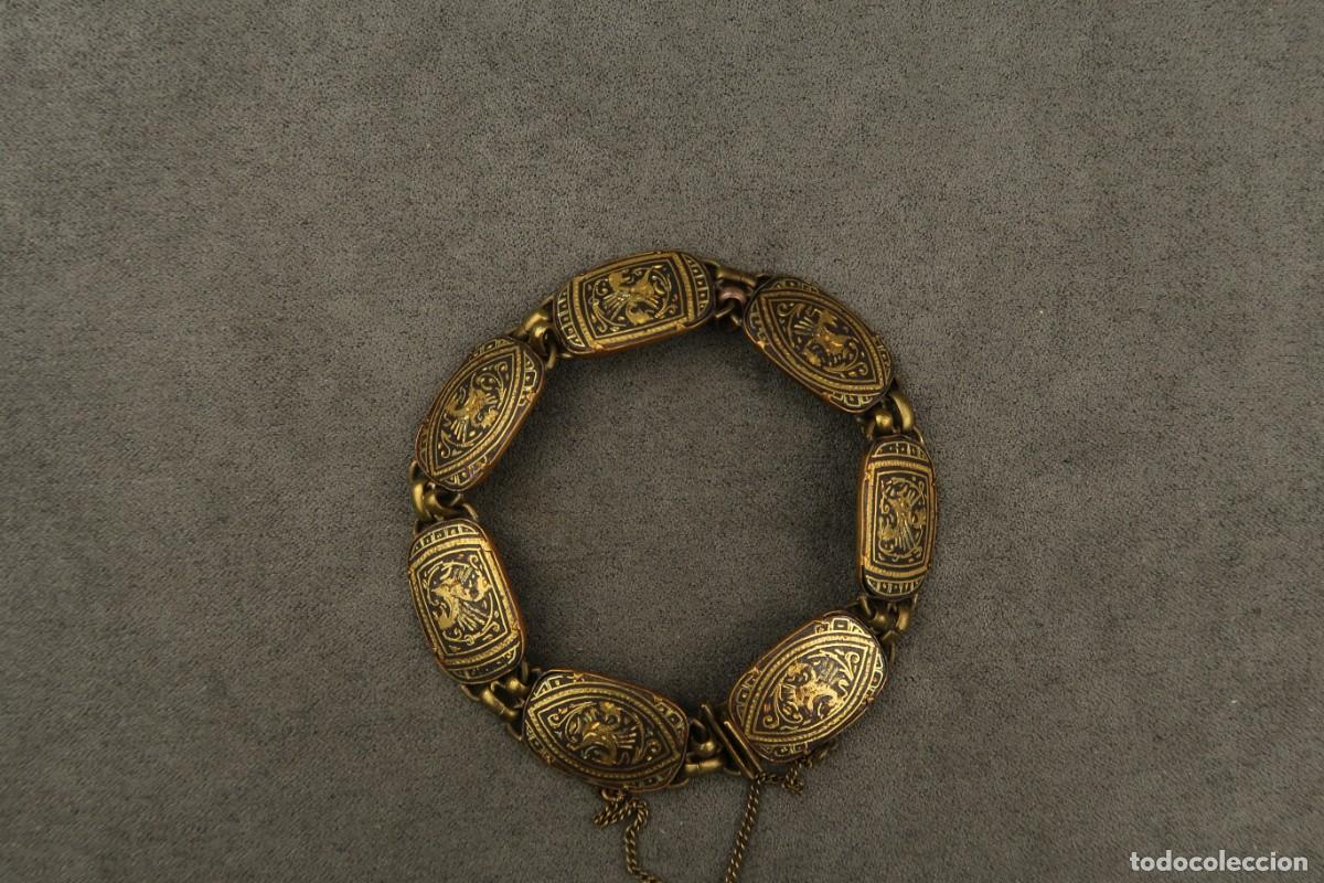 Joyeria: Antigua Pulsera Damasquinada - Foto 2