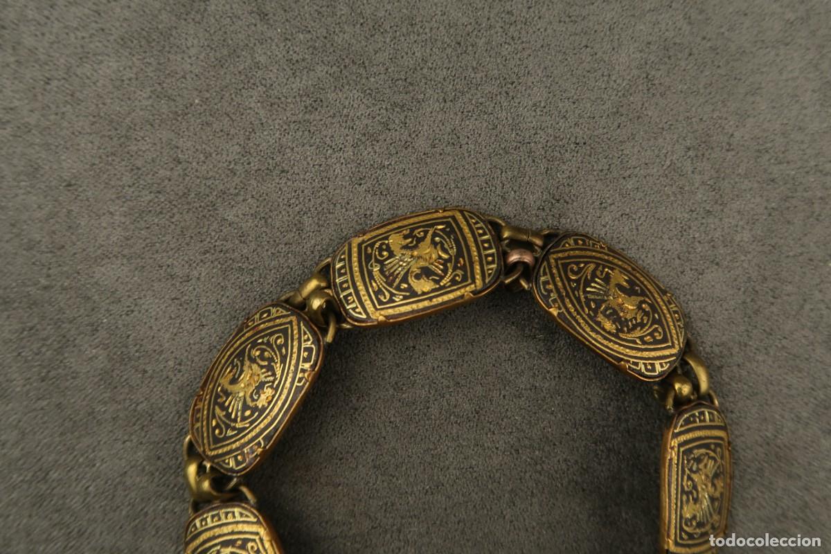 Joyeria: Antigua Pulsera Damasquinada - Foto 3