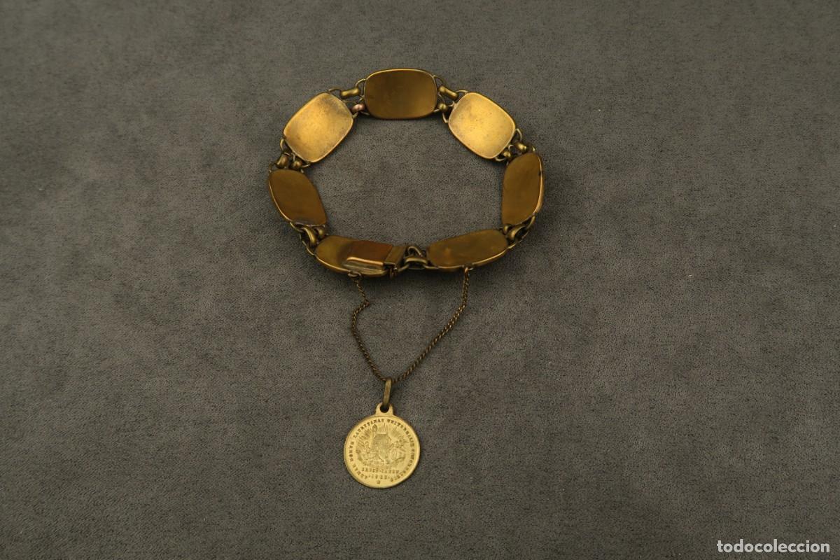 Joyeria: Antigua Pulsera Damasquinada - Foto 6