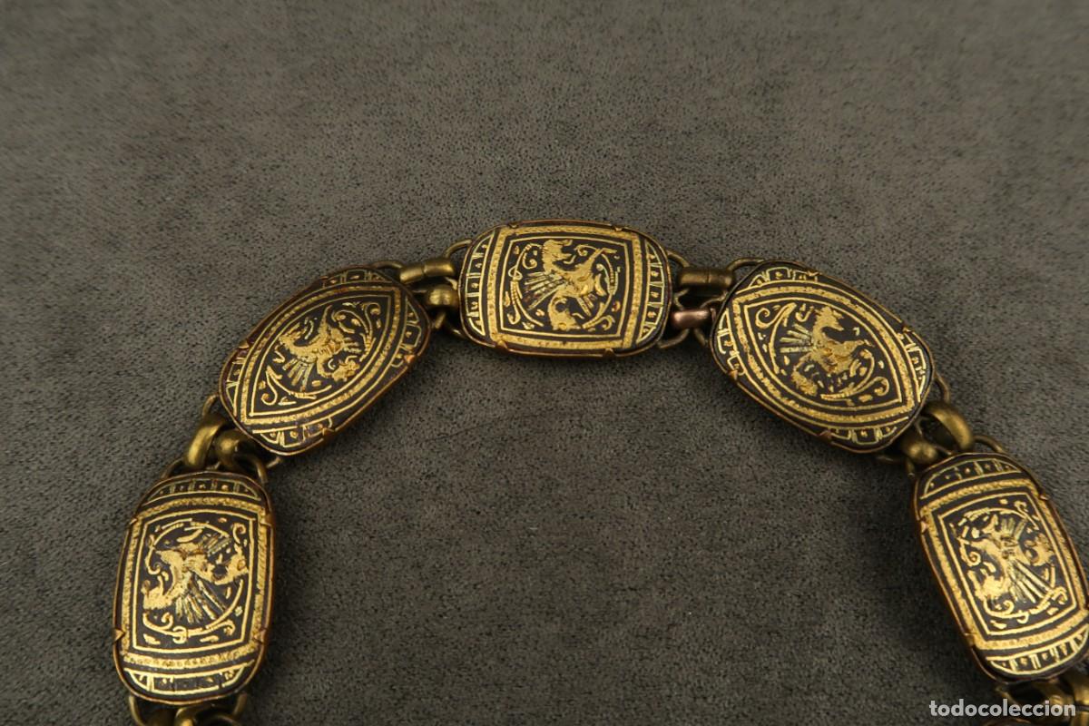 Joyeria: Antigua Pulsera Damasquinada - Foto 11