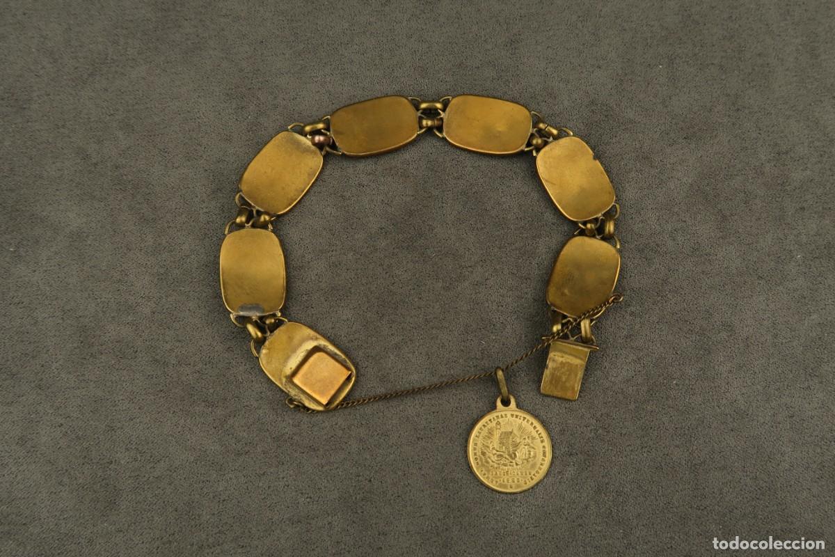 Joyeria: Antigua Pulsera Damasquinada - Foto 14