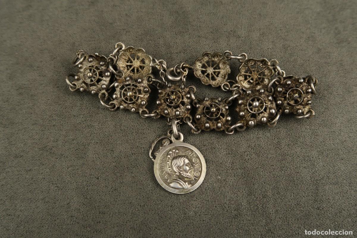 Joyeria: Antigua Pulsera de Plata Charro - Foto 5