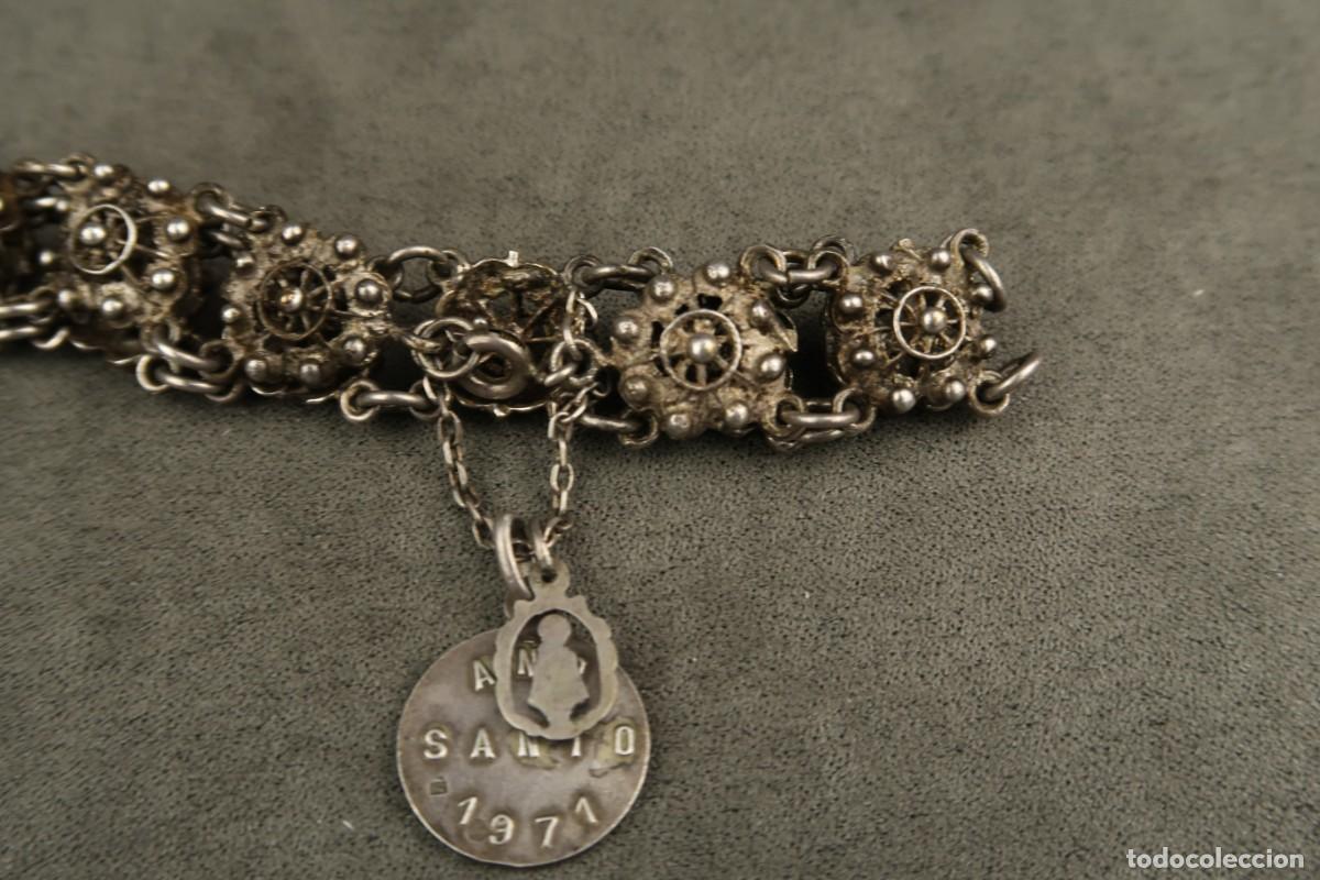 Joyeria: Antigua Pulsera de Plata Charro - Foto 8
