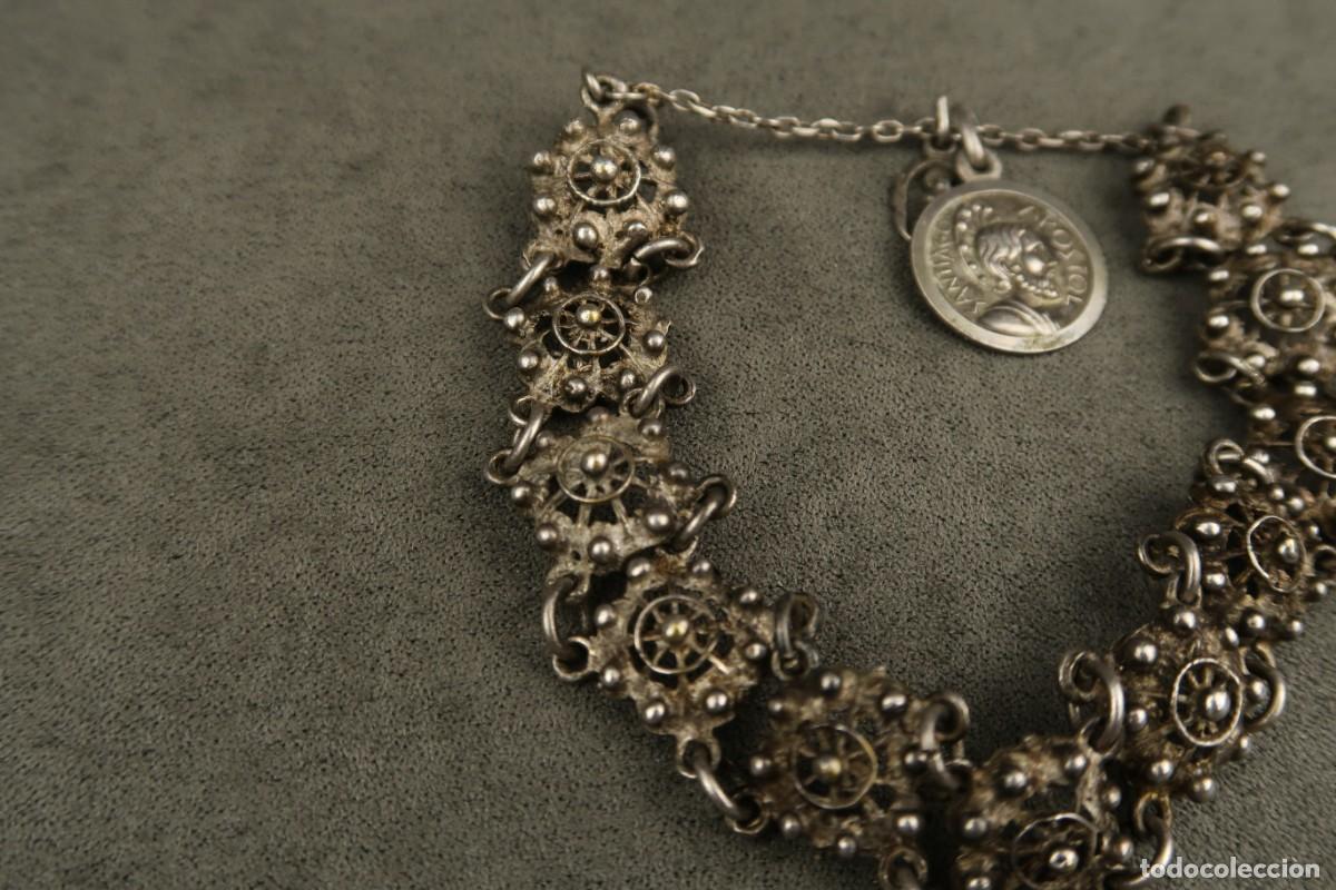 Joyeria: Antigua Pulsera de Plata Charro - Foto 11