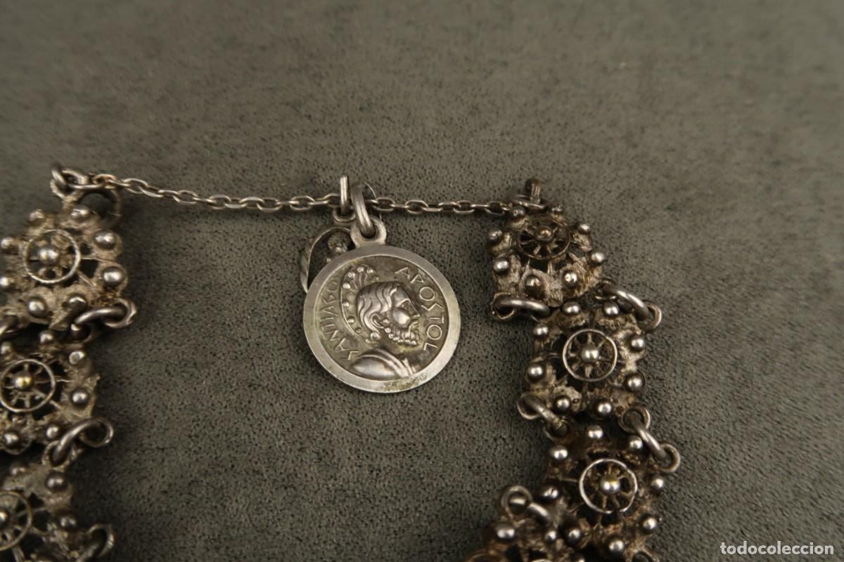 Joyeria: Antigua Pulsera de Plata Charro - Foto 12