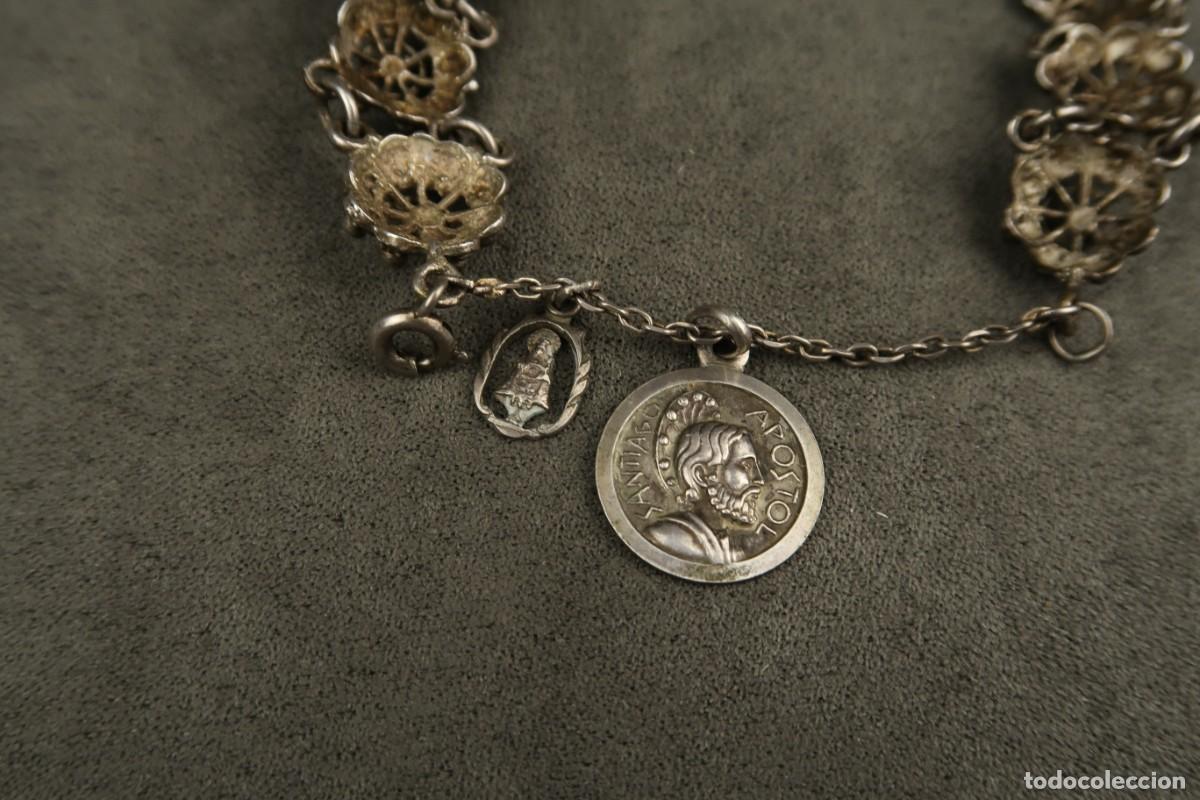 Joyeria: Antigua Pulsera de Plata Charro - Foto 15
