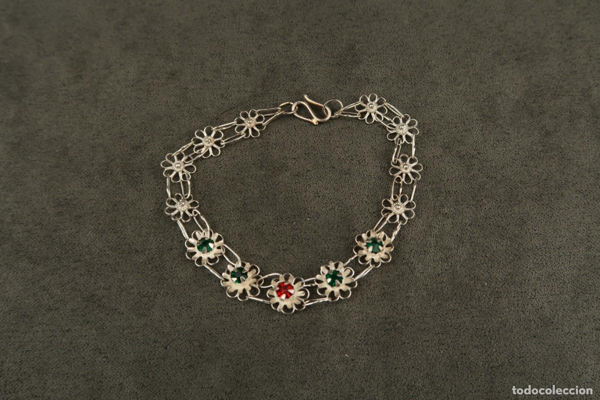 Joyeria: Antigua Pulsera Filigrana de Plata - Foto 1