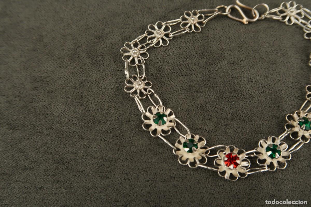 Joyeria: Antigua Pulsera Filigrana de Plata - Foto 3
