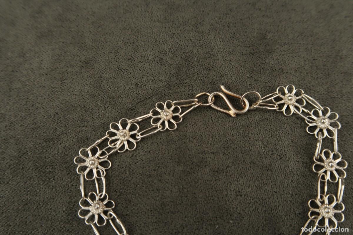 Joyeria: Antigua Pulsera Filigrana de Plata - Foto 4