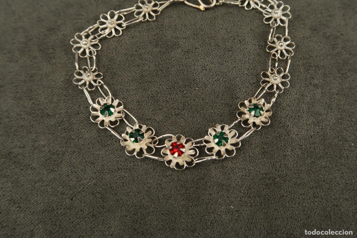 Joyeria: Antigua Pulsera Filigrana de Plata - Foto 6