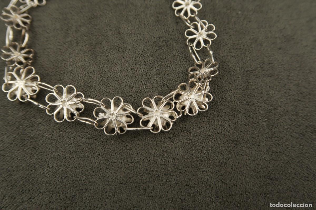 Joyeria: Antigua Pulsera Filigrana de Plata - Foto 8