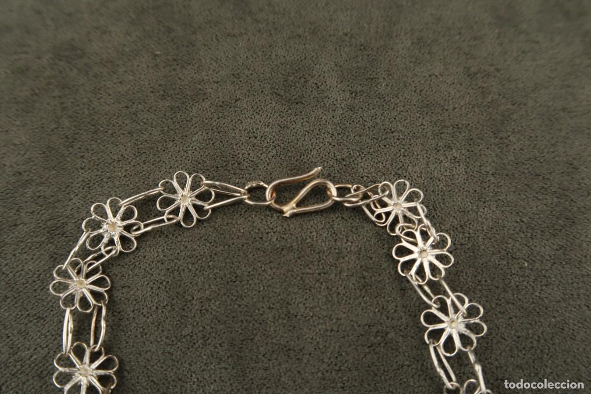 Joyeria: Antigua Pulsera Filigrana de Plata - Foto 10