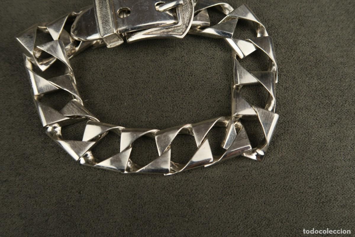 Joyeria: Antigua Pulsera de Plata - Foto 4