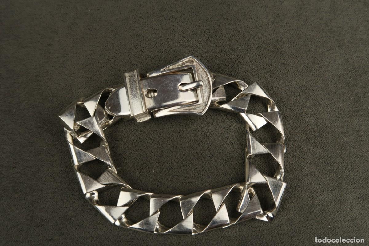 Joyeria: Antigua Pulsera de Plata - Foto 5