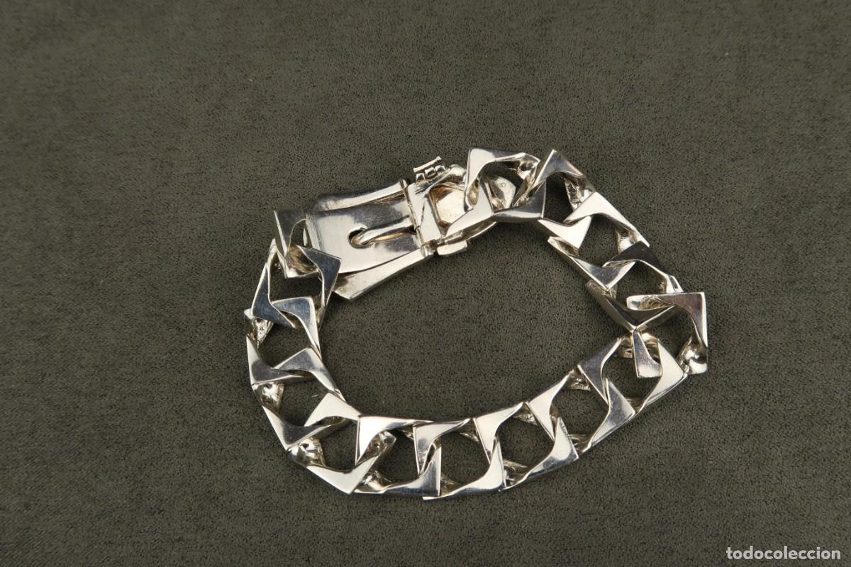 Joyeria: Antigua Pulsera de Plata - Foto 6