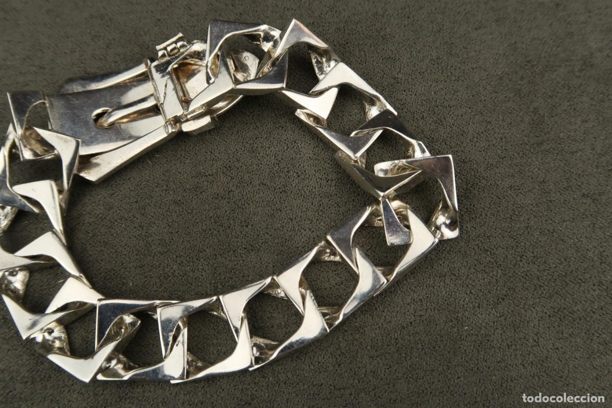 Joyeria: Antigua Pulsera de Plata - Foto 8